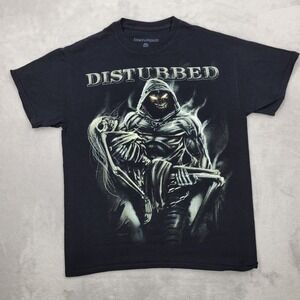 Disturbed Shirt Mens Medium Concert Tour Rock Band Death Metal Merch Demon Skull
